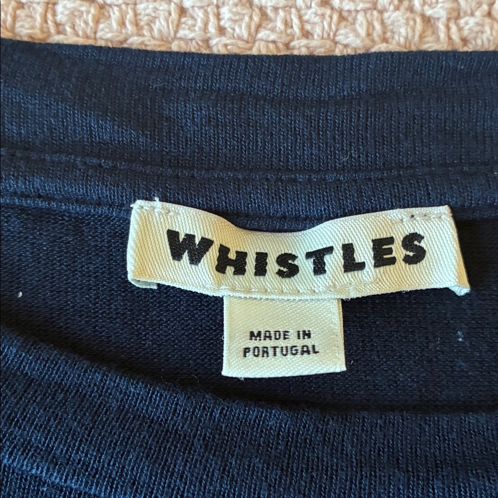 WHISTLES Navy Blue Crop Top - Picture 5 of 12